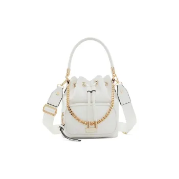 ALDO Artificial Leather Bucket Bags Handbags Medium Size Women's White