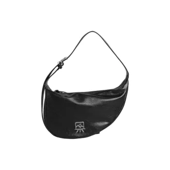 Kikawa Card PU Saddle Bag, Shoulder Bag Women's Black/Silver