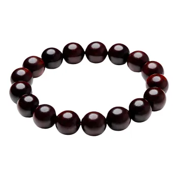 CHIKUANG Pterocarpus Beaded Bracelet, Plain String Unisex