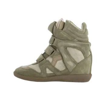 ISABEL MARANT Bekett High-Top Skateboard Shoes Women's Green