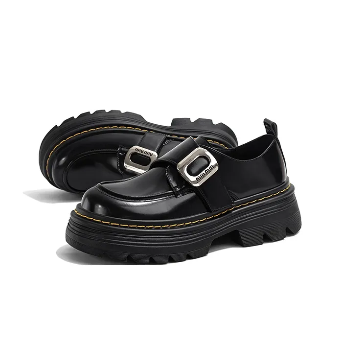 Old Meow Loafers 6cm Women's Black-1