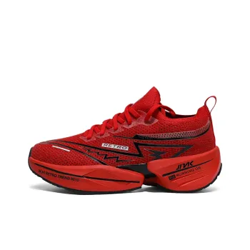 Kinglake Wear Resistant Rebound Height Increasing Lightweight Cushioning Low Top Kids' Running Shoes Red Teenagers