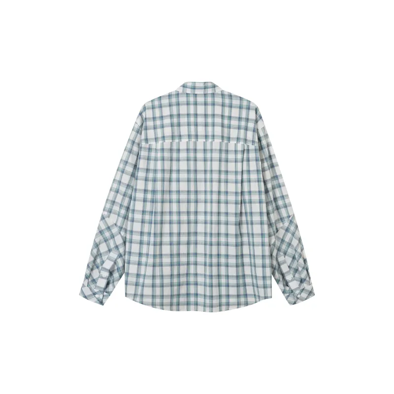 COKEIN SS25 Shirt Men's Blue And Green Plaid-1