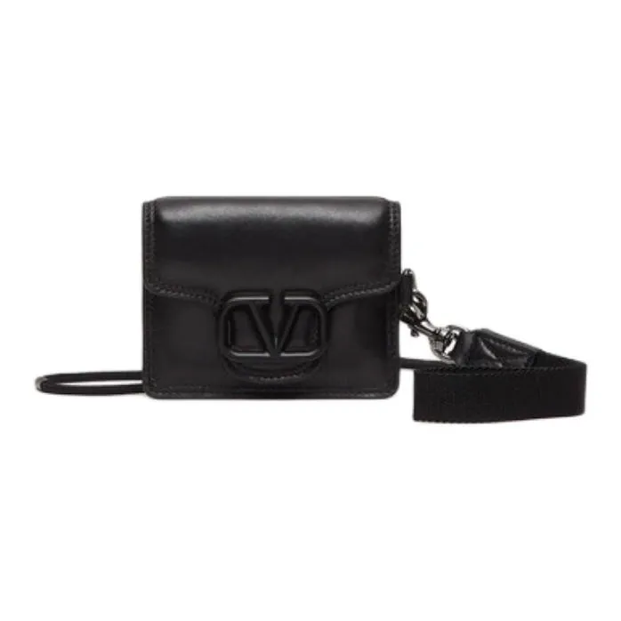 Valentino GARAVANI Sheepskin Wallet Men's Black-0
