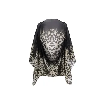 Roberto Cavalli Leopard-print Silk Shawl