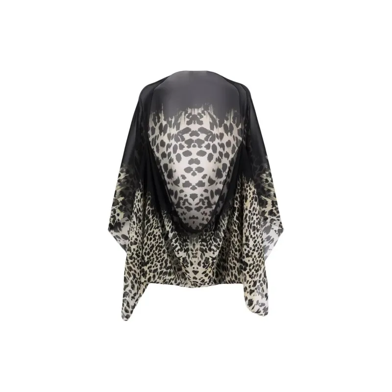 Roberto Cavalli Leopard-print Silk Shawl-0