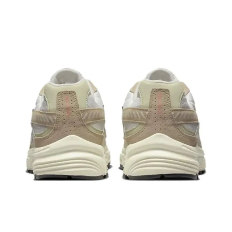 Nike Initiator Cushioning, Breathable, Supportive Low Top Kids Lifestyle Shoes White Brown Unisex-1