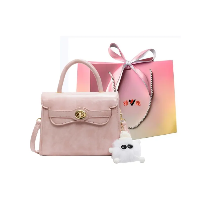 Yalu PU Shoulder Bag, Crossbody Bag, Handbag Regular Women's Black/Ecru/Coffee/Pink/Green-15