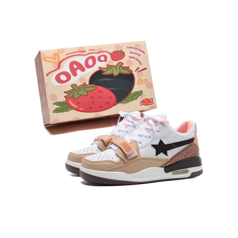 OAOQ Warm Cushioning Wear-Resistant Lightweight Low-Top Skateboard Shoes Unisex-1