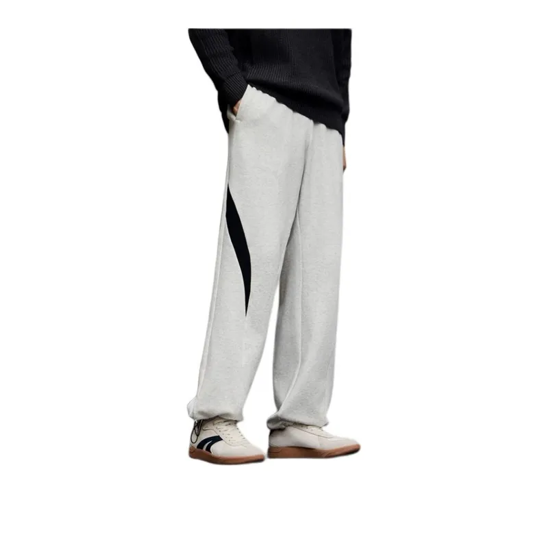 Anta Knitted Sports Pants Men's Ash Ash  1-0