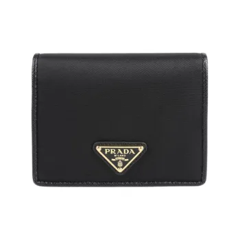 PRADA Nylon Wallet Women's Black