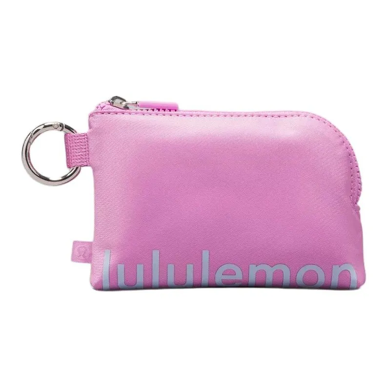 Lululemon Nylon Card Holder Women's Hydrangea Purple & Blue Linen-0