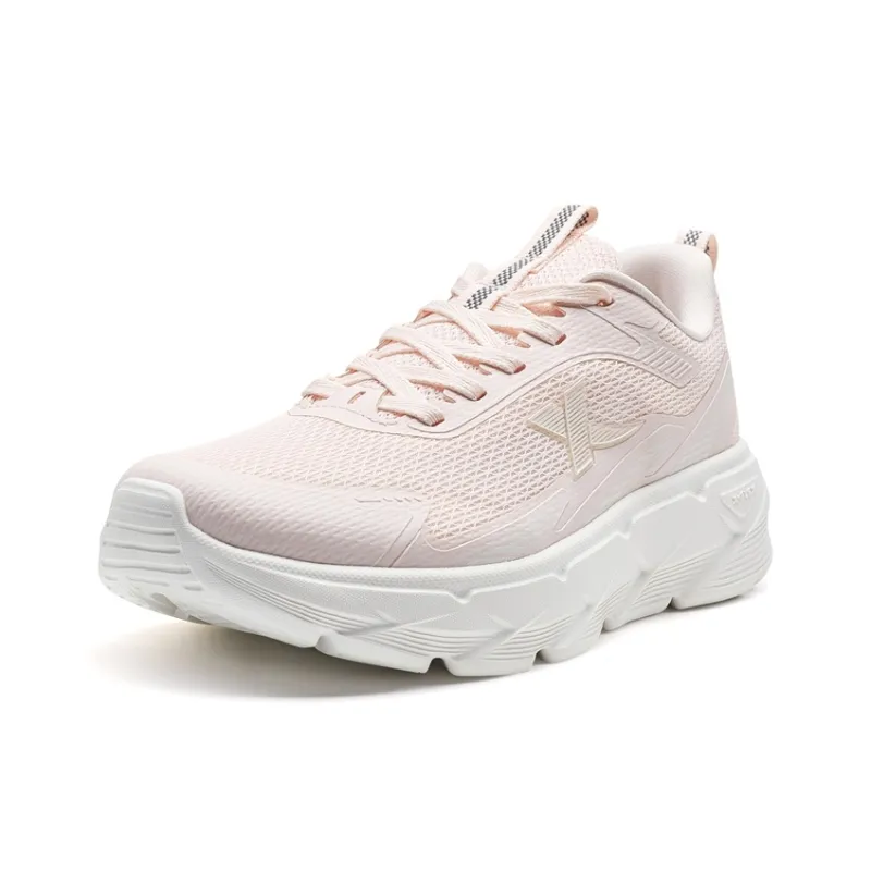XTEP Cushioned Wear Resistant Breathable Low Top Casual Running Shoes Women's Pure Pink-2