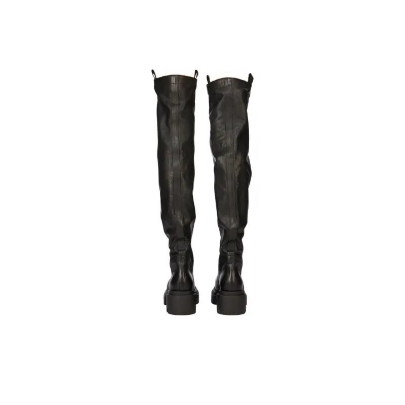 RICK OWENS/RO Bogun Over the knee Boots Women's Black-3