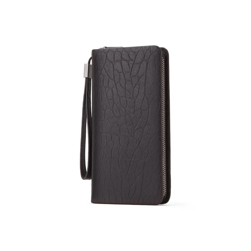 ROBERTA DI CAMERINO Cow Leather Clutch Wallet Regular Men's Coffee-3