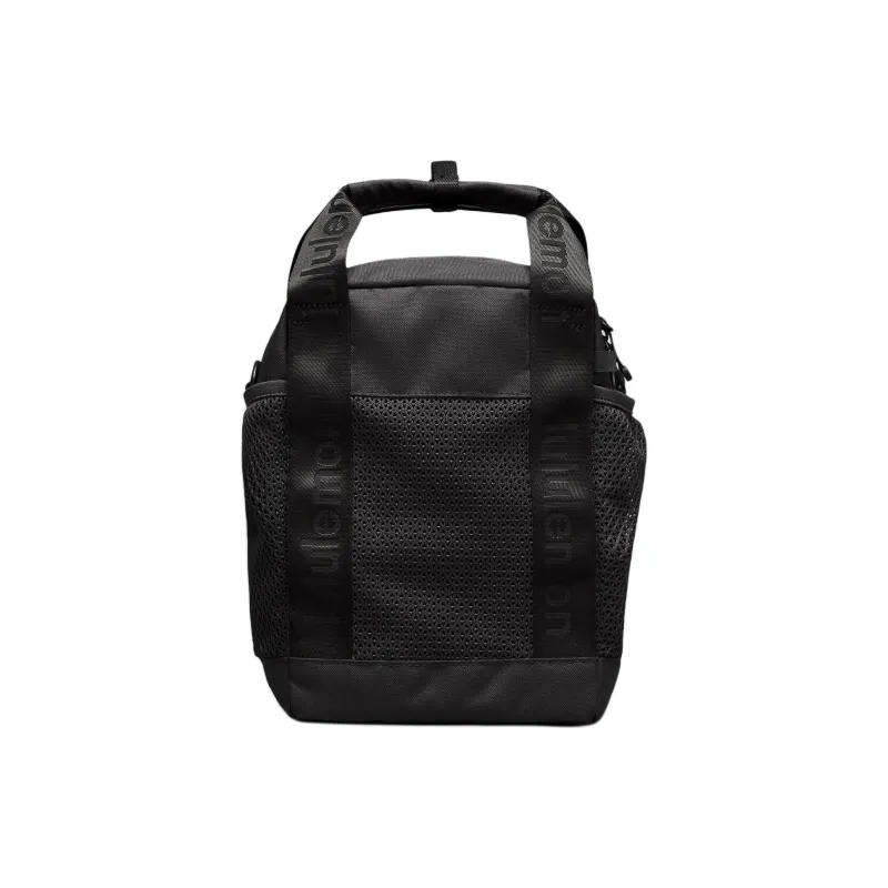 Lululemon Polyester Backpack, Crossbody Bag, Shoulder Bag, Handbag Mini Unisex Graphite Gray & Black-0