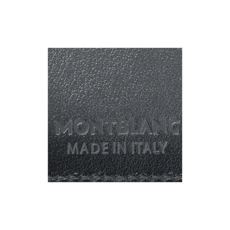 MONTBLANC Meisterstuck Full Grain Cow Leather Card Holder Men's Elegant Gray-4