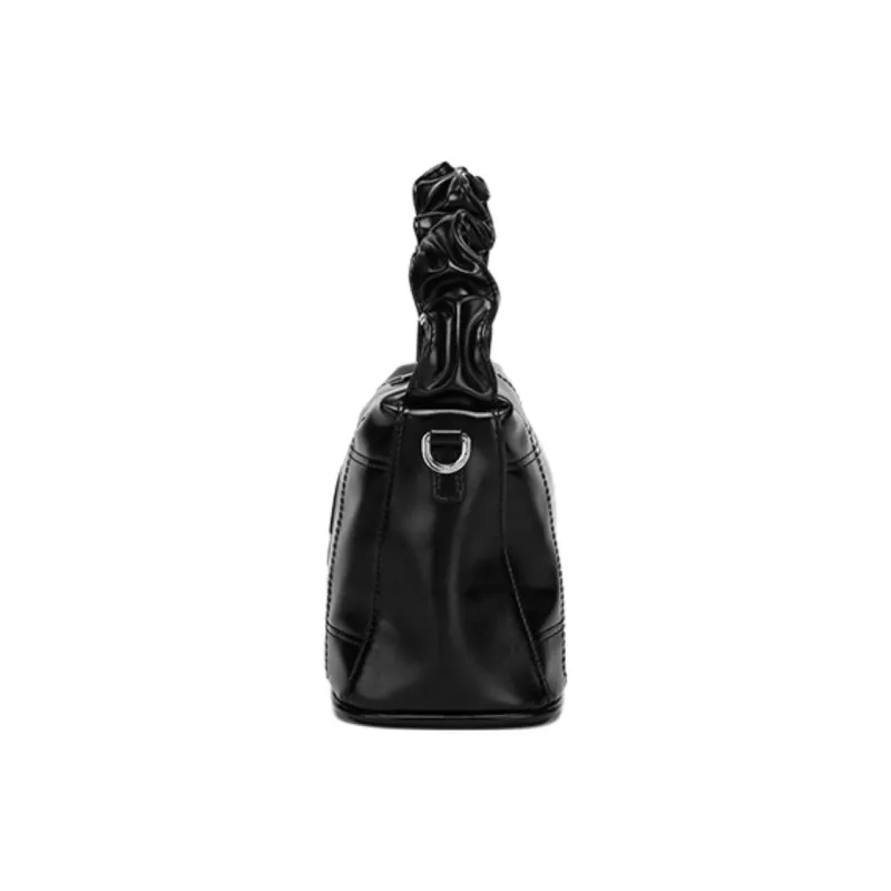 FAIRWHALE PU One Shoulder Handbag Women's Black-2