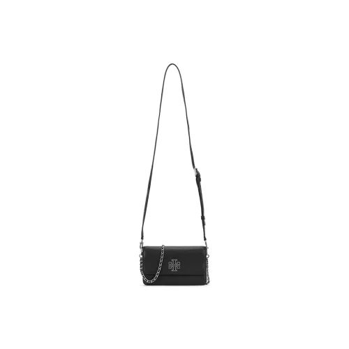 TORY BURCH Britten Litchi Grain Cow Leather Crossbody Bag Women's Jasper
