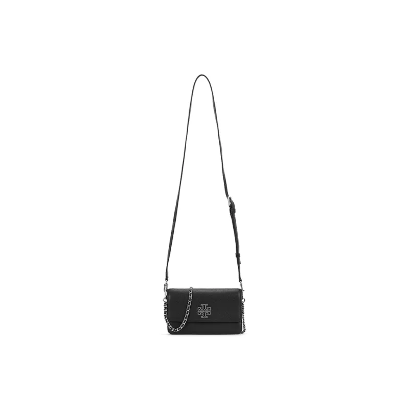 TORY BURCH Britten Litchi Grain Cow Leather Crossbody Bag Women's Jasper-0