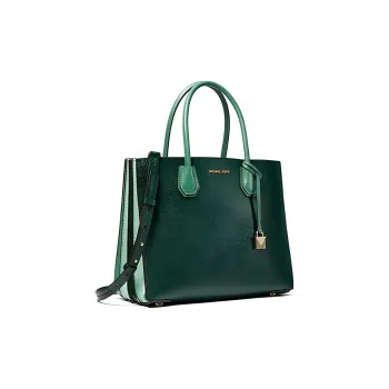 MICHAEL KORS Mercer Leather Shoulder Bag Crossbody Bag Large Size Women's Jasper