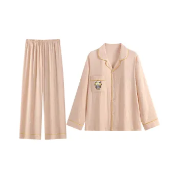 Maultiay Pajama Set Women's Milk Tea