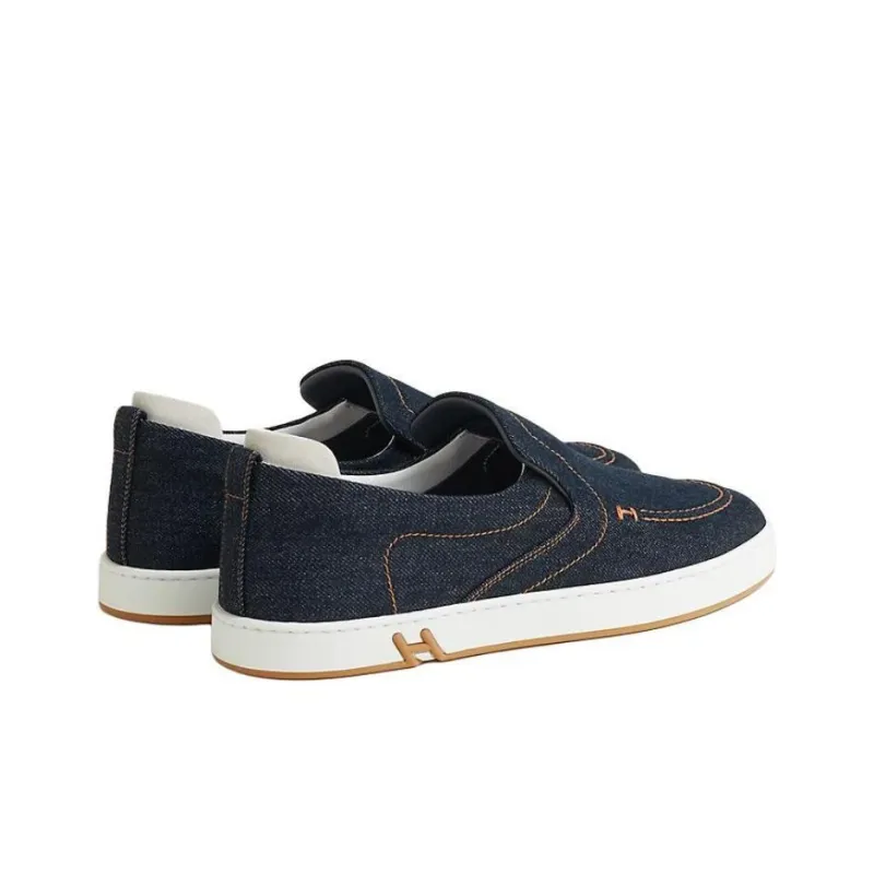 HERMES Kiddy Casual Single Shoes Women's Blue-3