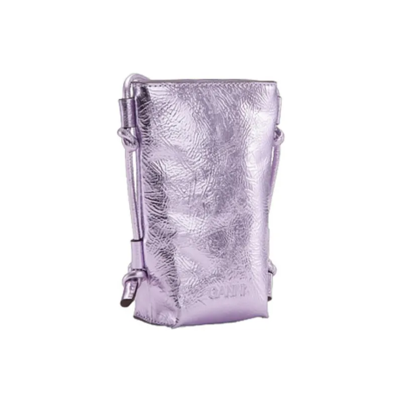 GANNI Synthetic Leather Crossbody Bag Shoulder Bag Mini Women's Light Purple-1