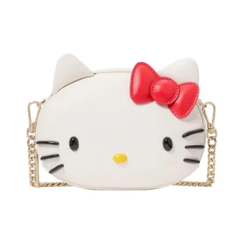 Kate Spade Hello Kitty Collaboration Cow Leather Crossbody Bag Mini Women's White