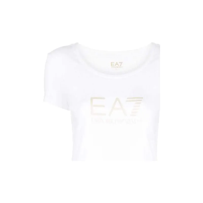 EMPORIO ARMANI Logo print Cotton T shirt-1