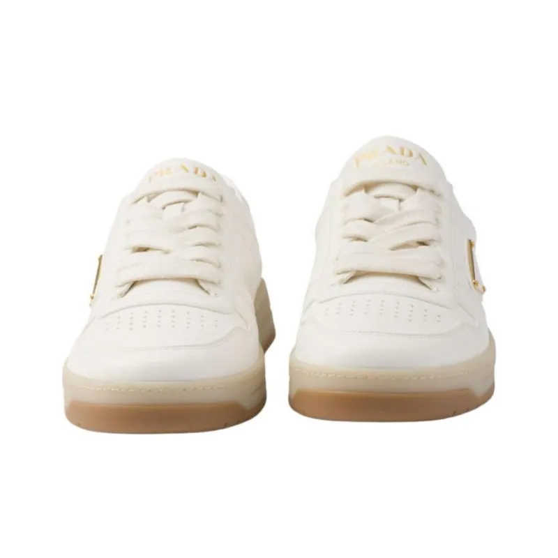 PRADA Downtown Leather Sneakers-4