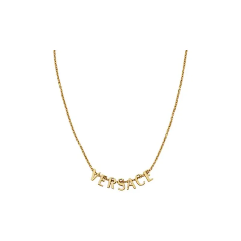 VERSACE Logo lettering Necklace-0