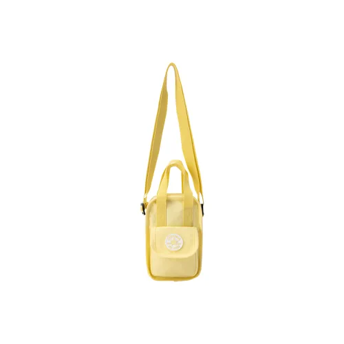 Converse Polyester Handbag, Shoulder Bag, Crossbody Bag Small Size Unisex Light Egg Yellow