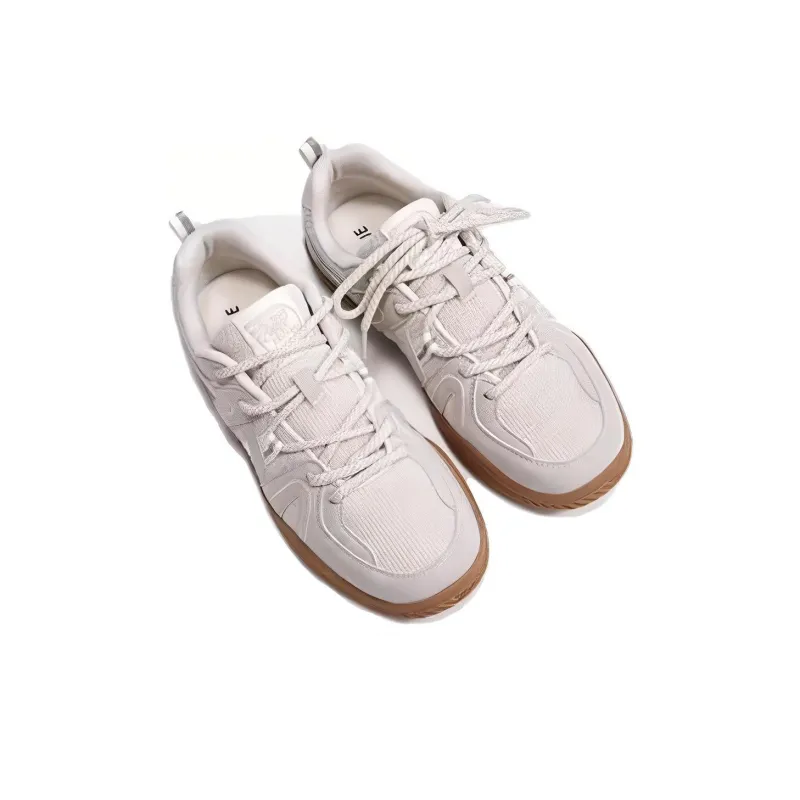 Feiyue Slip-Resistant Cushioning Wear-Resistant Low-Top Skateboard Shoes Women's Apricot-2