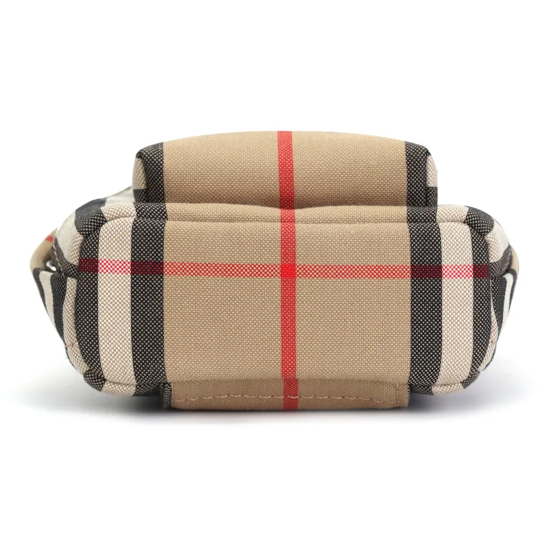 Burberry Cotton Backpack Charm Bag Merchandise Mini Unisex Brown-6