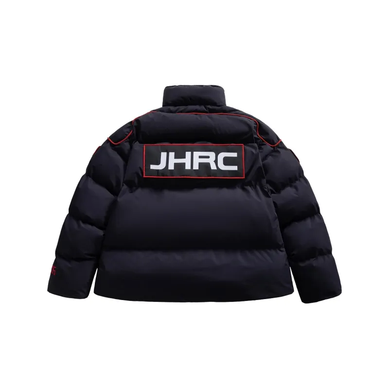 JEFF HAMILTON Puffer Jacket Unisex Navy Blue-1
