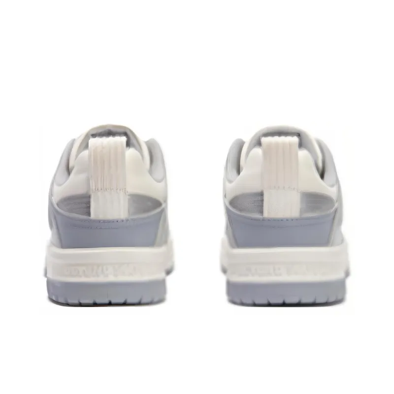 361° Slip Resistant Cushioning Lightweight Low Top Skateboard Shoes Men's Gray White-2