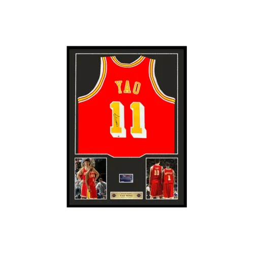 Three For Rocket Team Basketball Fan Supplies Fanatics Certificate Framed Frame Dimensions Approximately 78x98cm Red
