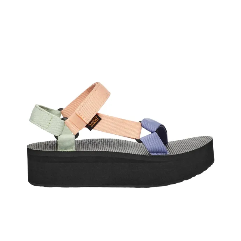 Teva Beach Sandals Women's Beige Green Purple-1