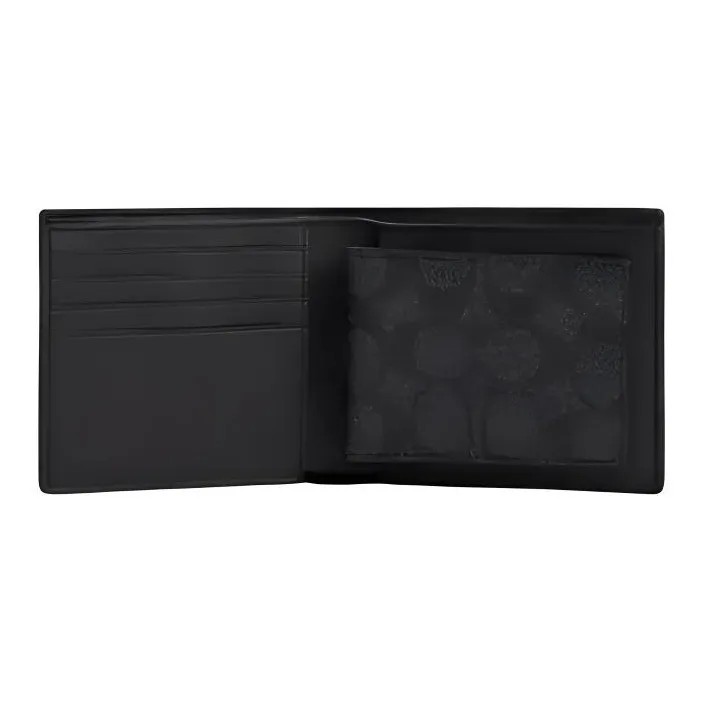 COACH SignatureCanvas Coated Canvas Wallet Mini Women's Charcoal-3