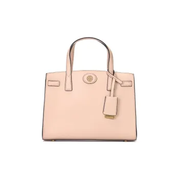TORY BURCH Robinson Litchi Grain Leather Shoulder Bag Crossbody Bag Handbag Small Size Women's Pink