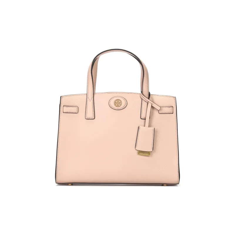 TORY BURCH Robinson Litchi Grain Leather Shoulder Bag Crossbody Bag Handbag Small Size Women's Pink-0