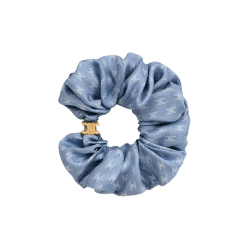 CELINE Scrunchy Mini Triomphe In Silk And Brass With Gold Finish-0