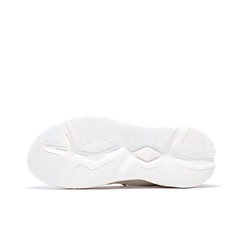 361° Anti Slip Wear Resistant Low Top Chunky Sneakers Women's White Gray-3