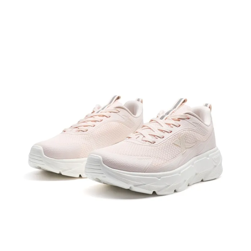 XTEP Cushioned Wear Resistant Breathable Low Top Casual Running Shoes Women's Pure Pink-4