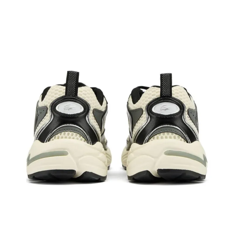 LACOSTE Wear Resistant Low Top Casual Shoes Women's Beige Black-3