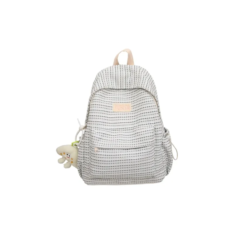 GOBLIN SHARKS 1759 Nylon Backpack Unisex White/Green/Gray/Black/Pink-0
