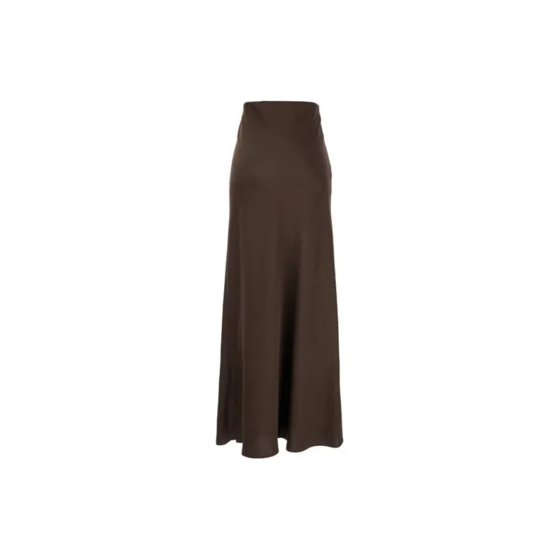 BE PLAIN Casual Long Skirt Women's Brown-1