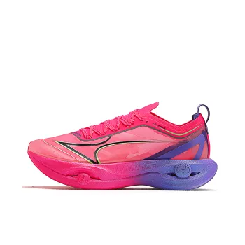 HEALTH Cushioning Lightweight Low Top Full Length Carbon Plate Running Shoes Unisex Pink Purple