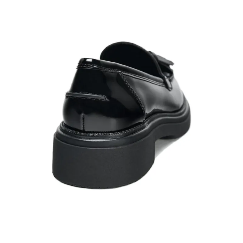 ZARA Loafers 4 Cm Women's Black-5